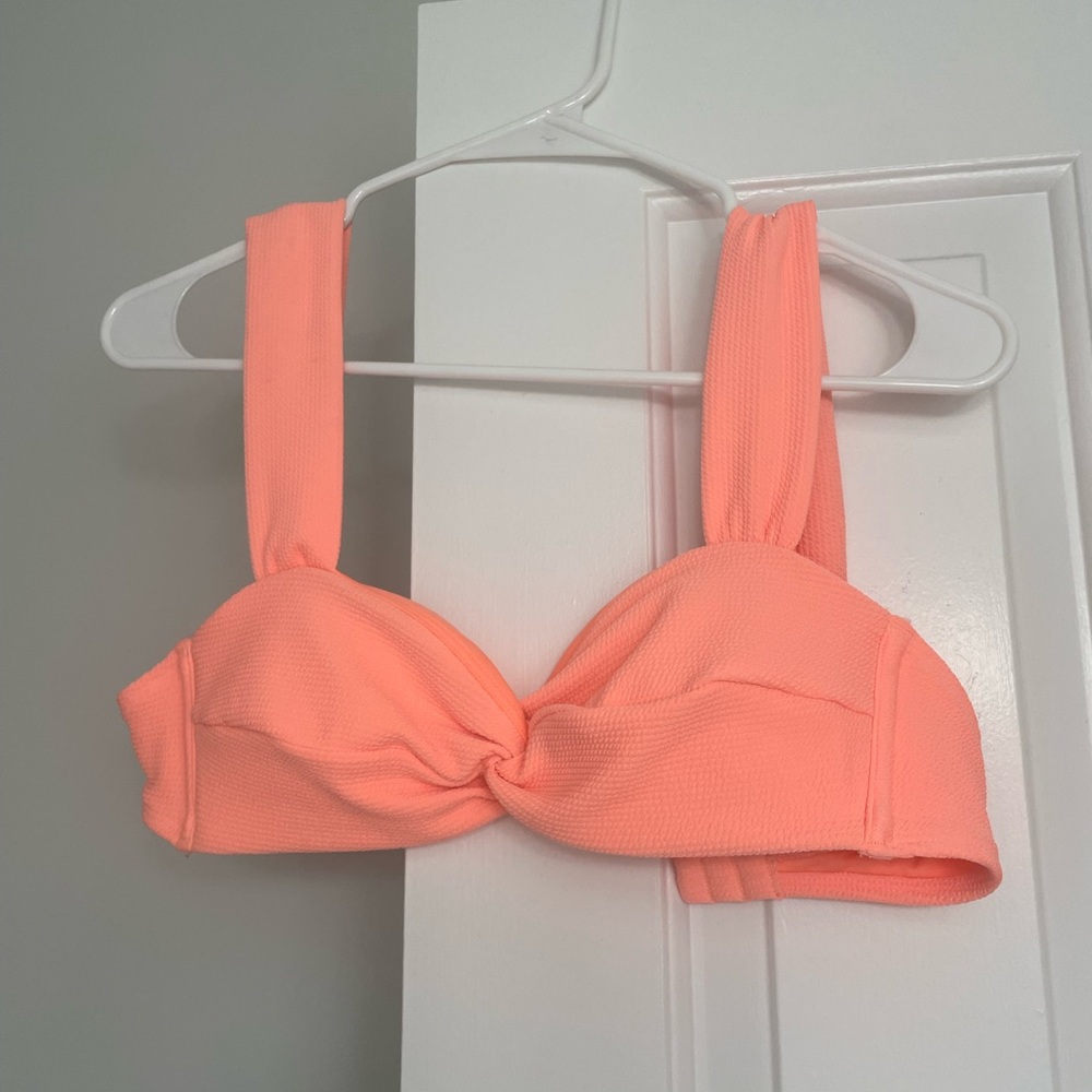 Bright orange bikini